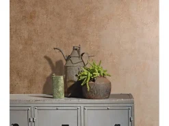 Marburg Vliestapete in Leicht Glänzender Betonoptik Uni Braun FSC®