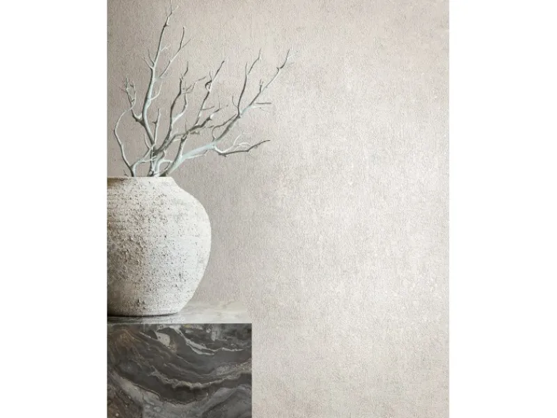 Marburg Vliestapete in Leicht Glänzender Uni Beige FSC®