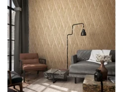 Outlet Marburg Vliestapete mit Geschwungenen Glänzenden Streifen Muster Braun FSC®