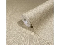 Marburg Vliestapete Uni Feine Linien Modern 10,05 m x 0,53 m Beige-Braun