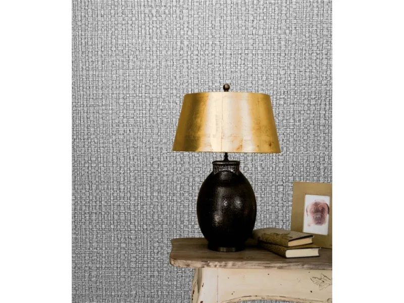 Marburg Vliestapete Vintage Deluxe Struktur Flechtmuster FSC® Grau-Silber