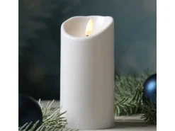 Clearance MARELIDA LED Kerze Für Außen Terrasse Balkon Garten 3D Flamme Flackernd Timer H 15cm