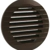 Marley Lüftungsgitter 140 x 100 mm rund zum Einbau in Rohr Braun