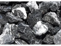 Hot Scherf Marmorbruch Schwarz-Weiß 50 - 100 mm 1000 kg Big-Bag