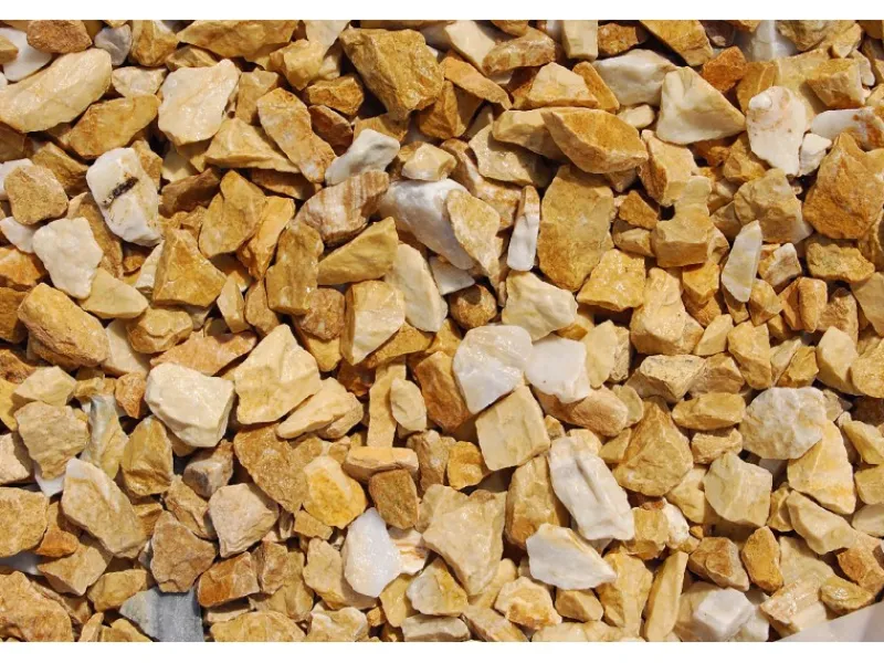 Scherf Marmorsplitt Gold-Ocker 16 - 25 mm 1000 kg Big-Bag