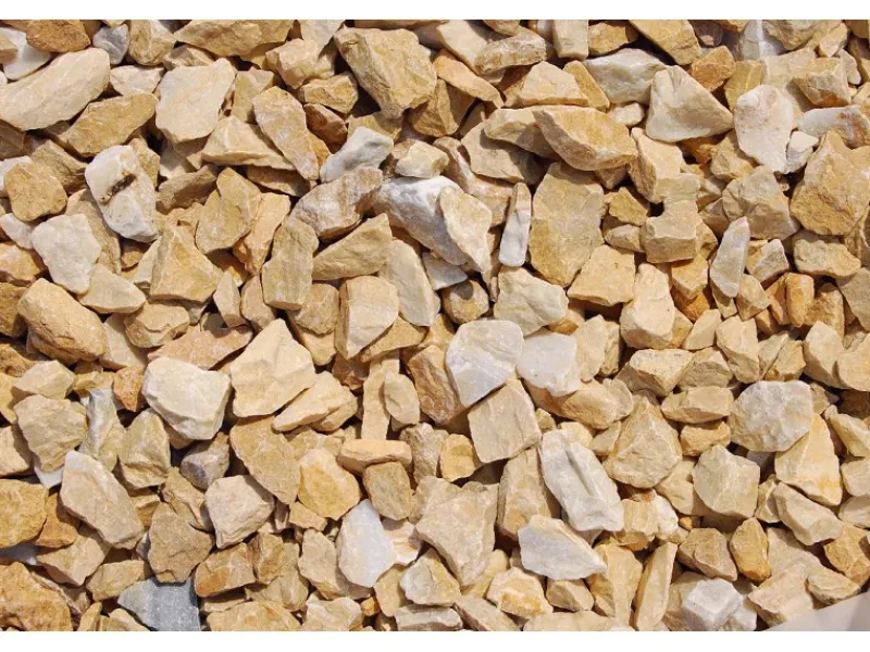 Scherf Marmorsplitt Gold-Ocker 16 - 25 mm 25 kg PE-Sack