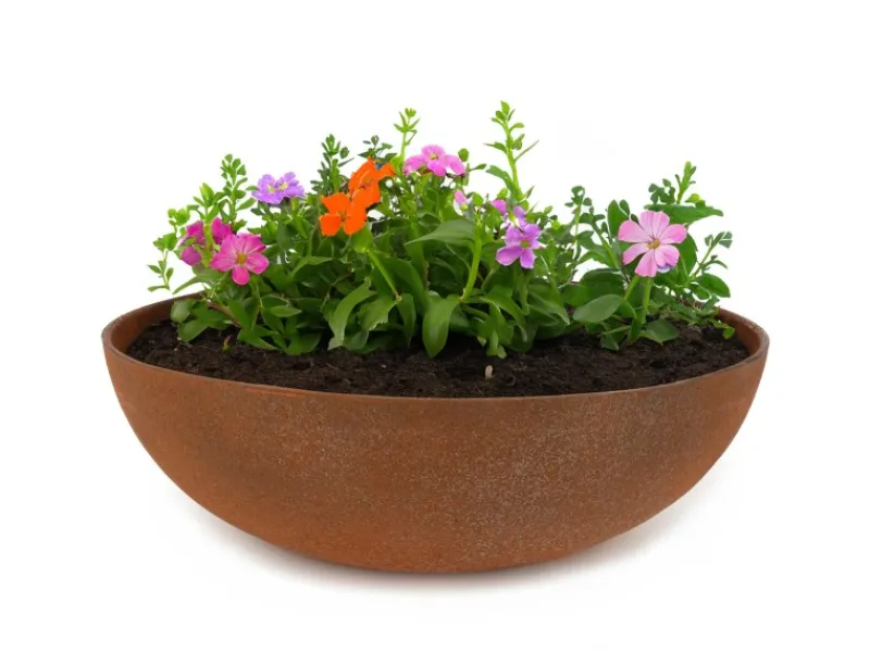 Discount matches21 HOME&HOBBY Pflanzschale für Draussen in optik 45 x 13 cm Rost