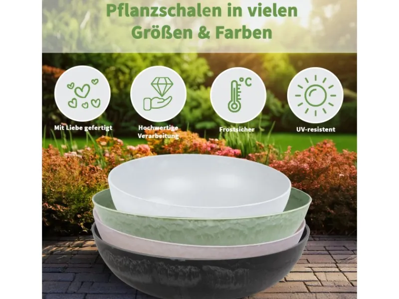 Discount matches21 HOME&HOBBY Pflanzschale für Draussen in optik 45 x 13 cm Rost