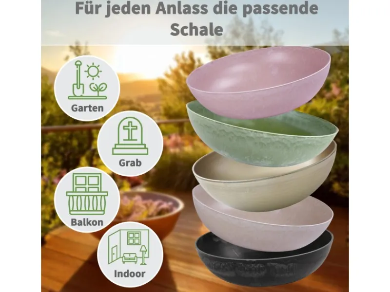 Discount matches21 HOME&HOBBY Pflanzschale für Draussen in optik 45 x 13 cm Rost