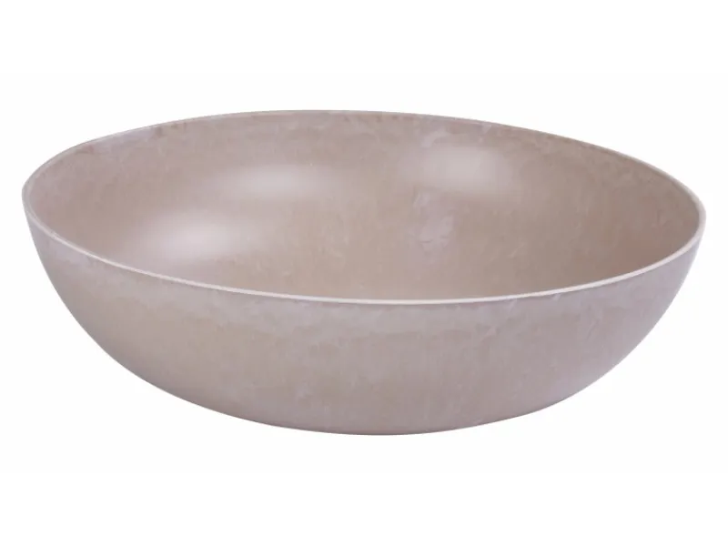 Discount matches21 HOME&HOBBY Pflanzschale für Draussen in Sand-Farben Marmoriert 30 x 9 cm Sandfarben