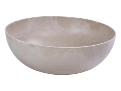 matches21 HOME&HOBBY Pflanzschale für Draussen in Sand-Farben Marmoriert 25 x 9 cm