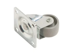 Möbel-Lenkrolle mit Platte und Softrad Ø 25 mm 15 kg