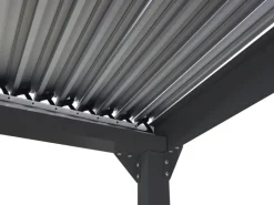 MCW Alu Pergola L41 mit 2x Seitenwand Anthrazit 3x3,7m