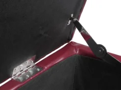 Sale MCW Aufbewahrungs-Truhe Kriens Leder/Kunstleder 112x45x45cm Rot