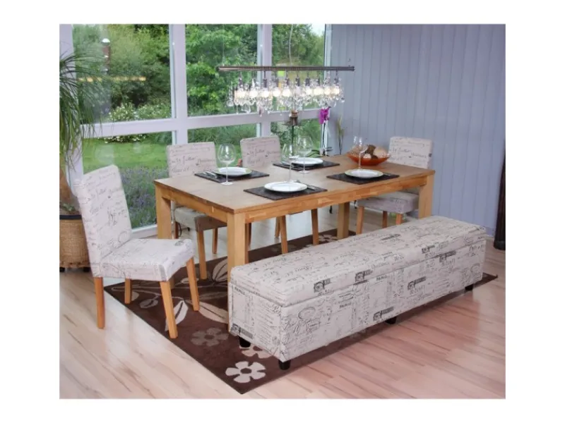 MCW Aufbewahrungs-Truhe Kriens XXL Schriftzug