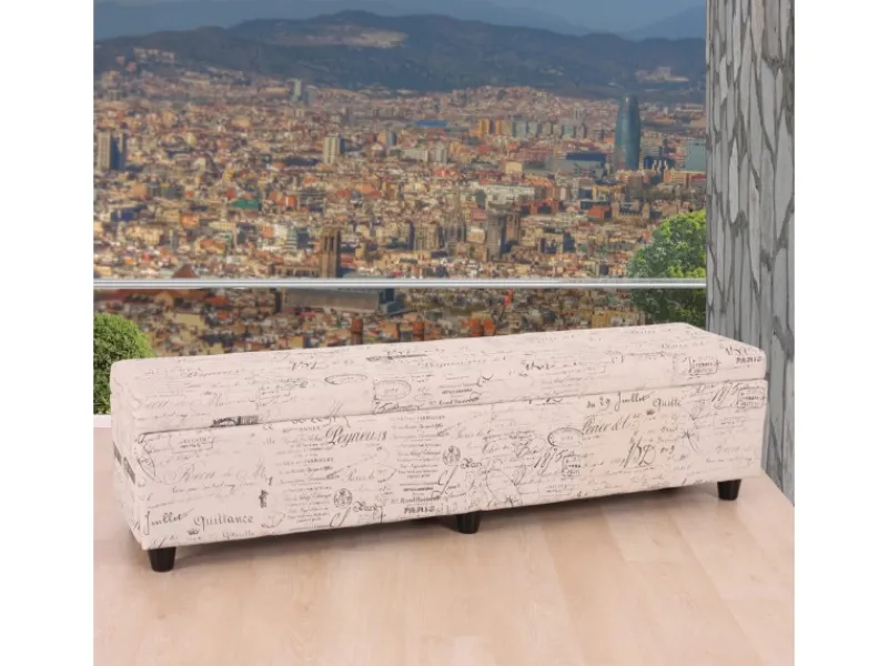 MCW Aufbewahrungs-Truhe Kriens XXL Schriftzug