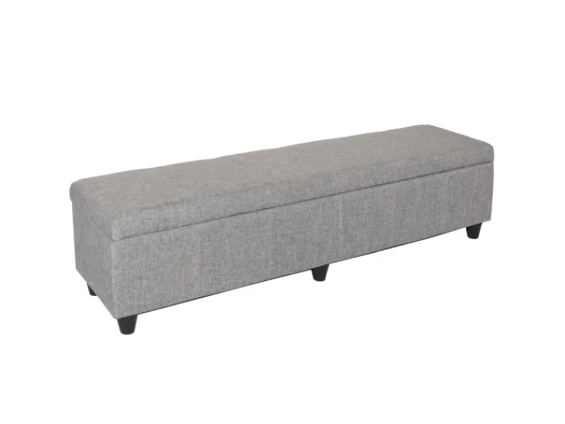 Hot MCW Aufbewahrungs-Truhe Kriens XXL Grau