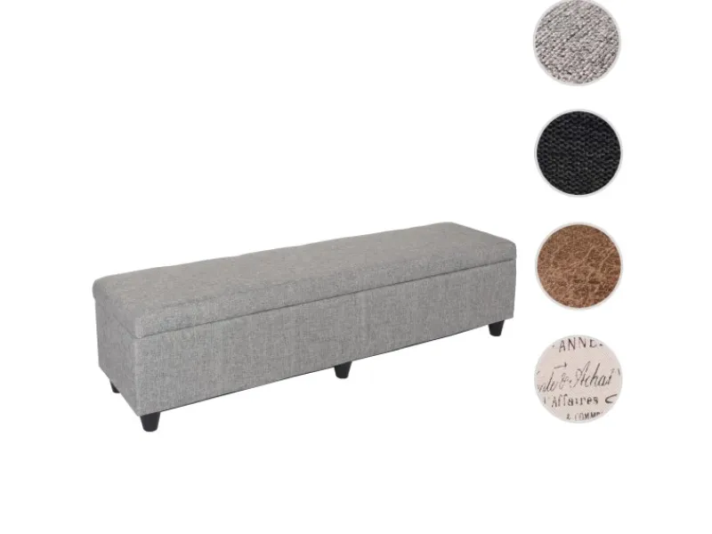 Hot MCW Aufbewahrungs-Truhe Kriens XXL Grau