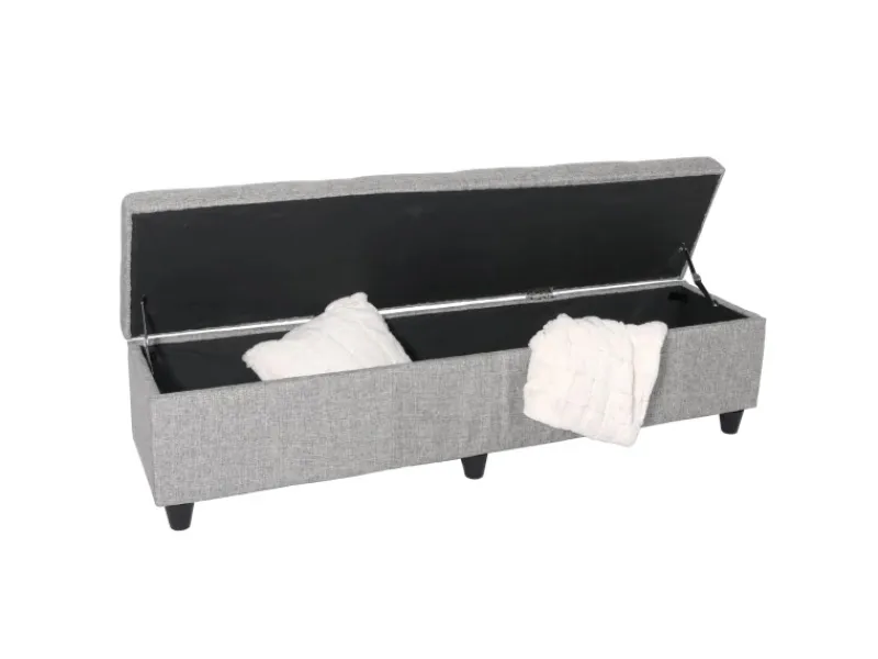 Hot MCW Aufbewahrungs-Truhe Kriens XXL Grau