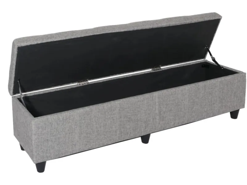 Hot MCW Aufbewahrungs-Truhe Kriens XXL Grau