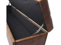 MCW Aufbewahrungs-Truhe Kriens XXL Wildlederimitat