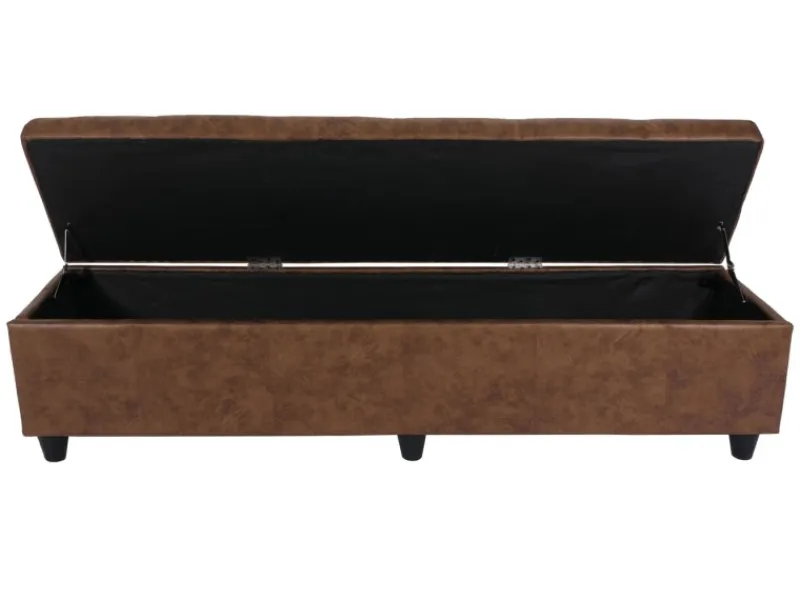 MCW Aufbewahrungs-Truhe Kriens XXL Wildlederimitat