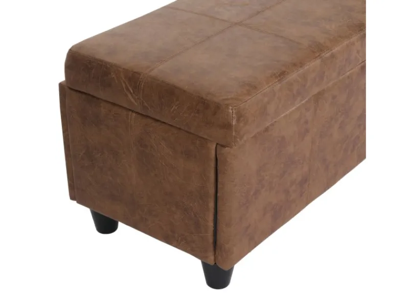 MCW Aufbewahrungs-Truhe Kriens XXL Wildlederimitat