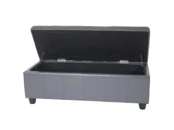 MCW Aufbewahrungs-Truhe Kriens Leder Und Kunstleder 112x45x45cm