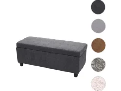 Sale MCW Aufbewahrungs-Truhe Kriens Stoff/Textil 45x114x45cm Dunkelgrau