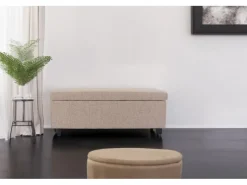 MCW Aufbewahrungs-Truhe Kriens Stoff/Textil 45x114x45cm