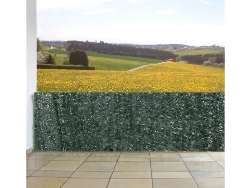 MCW Balkonsichtschutz N77 300x150cm Tanne - 300x150cm Tanne Dunkel