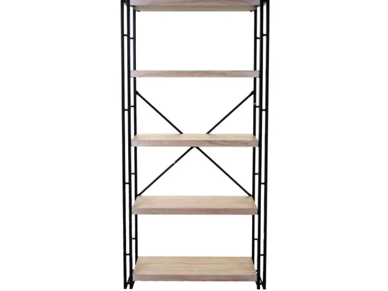 Clearance MCW Bücherregal A27 5 Ebenen -Optik Eiche