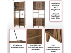 Outlet MCW Bücherregal M48 Natur