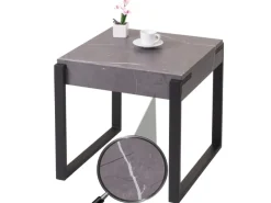 MCW Beistelltisch L53 Marmor-Optik Grau
