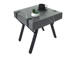 MCW Beistelltisch L54 Marmor-Optik Grau