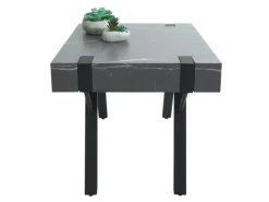 MCW Beistelltisch L54 Marmor-Optik Grau