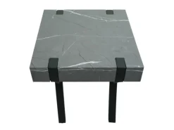 MCW Beistelltisch L54 Marmor-Optik Grau