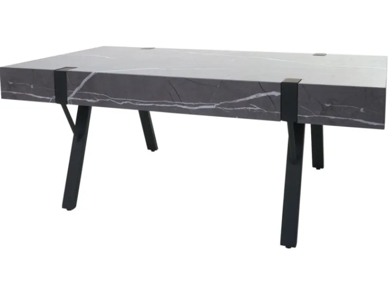 MCW Couchtisch L54 Marmor-Optik Grau