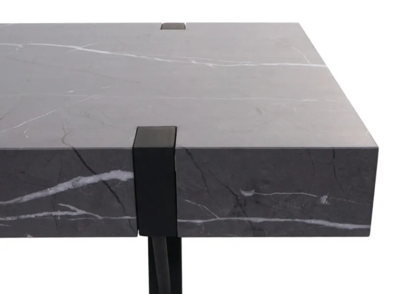 MCW Couchtisch L54 Marmor-Optik Grau