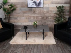 MCW Couchtisch L54 Marmor-Optik Grau