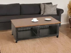 MCW Couchtisch N28 Schwarz Braun