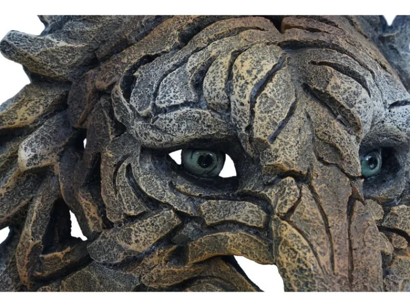 Best MCW Deko Schädel H41 Tigerkopf 35cm Braun