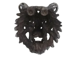 Best MCW Deko Schädel H41 Tigerkopf 35cm Braun