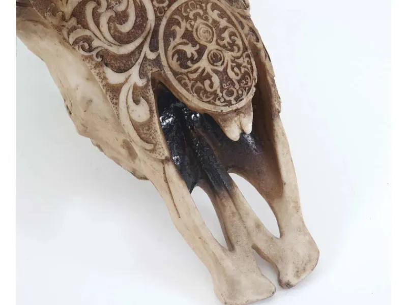 MCW Deko Schädel T454 Longhorn Tribal