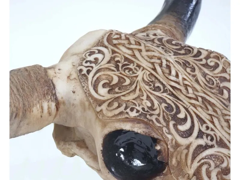 MCW Deko Schädel T454 Longhorn Tribal