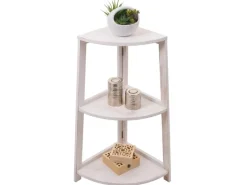 MCW Eckregal K44 Shabby Weiß