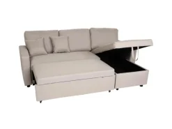 Discount MCW Ecksofa mit Bettkasten L17 Beige