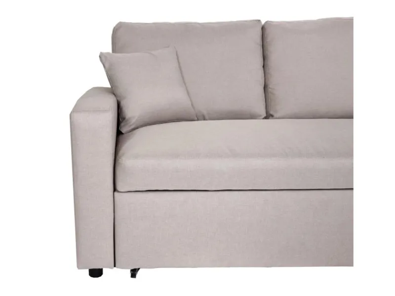 Discount MCW Ecksofa mit Bettkasten L17 Beige
