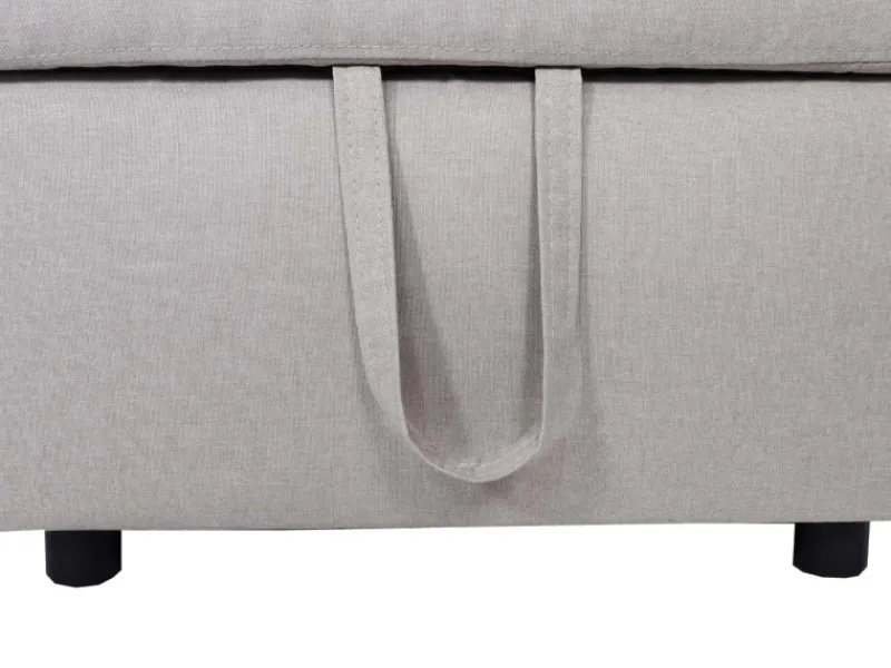 Discount MCW Ecksofa mit Bettkasten L17 Beige