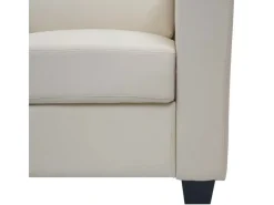 MCW 3er Sofa Lille Leder Creme